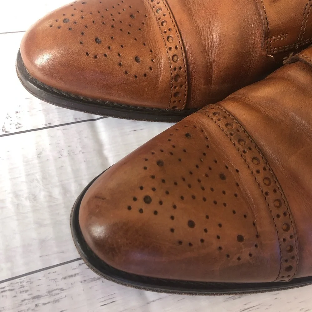 🌿 RODD & GUNN 🌿 men’s Italian leather brogues size 41 - Picture 4 of 7
